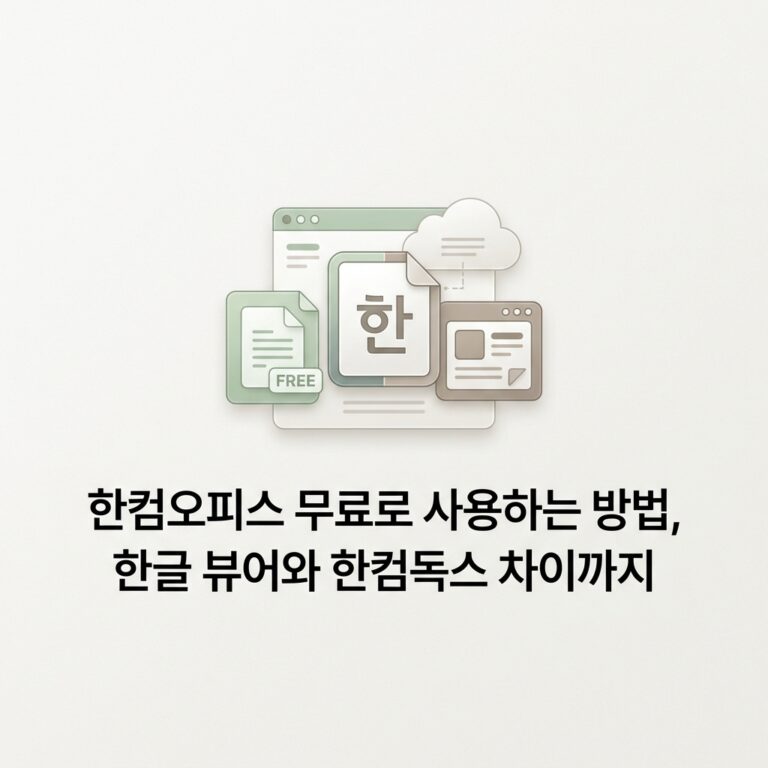ai thumbnail minimal 한컴오피스 무료로 사용하는 방법 한글 뷰어와 한컴독스 차이까지 1787913554