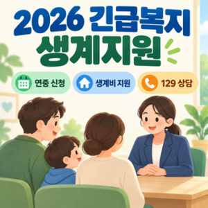 2026 긴급복지 생계지원금 신청방법, 1인 78만원·4인 199만원 지원 1 Codex 긴급복지